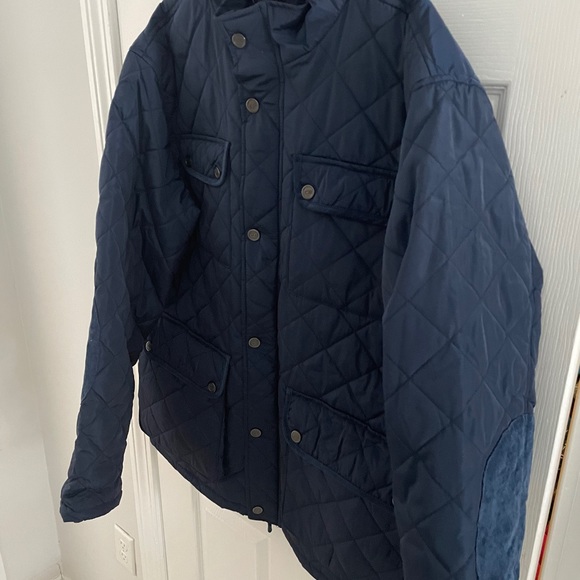 Men’s 2 XL CB quilted cobalt blue winter coat - Picture 4 of 6